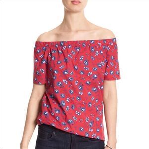 Banana Republic off shoulder floral blouse size Medium